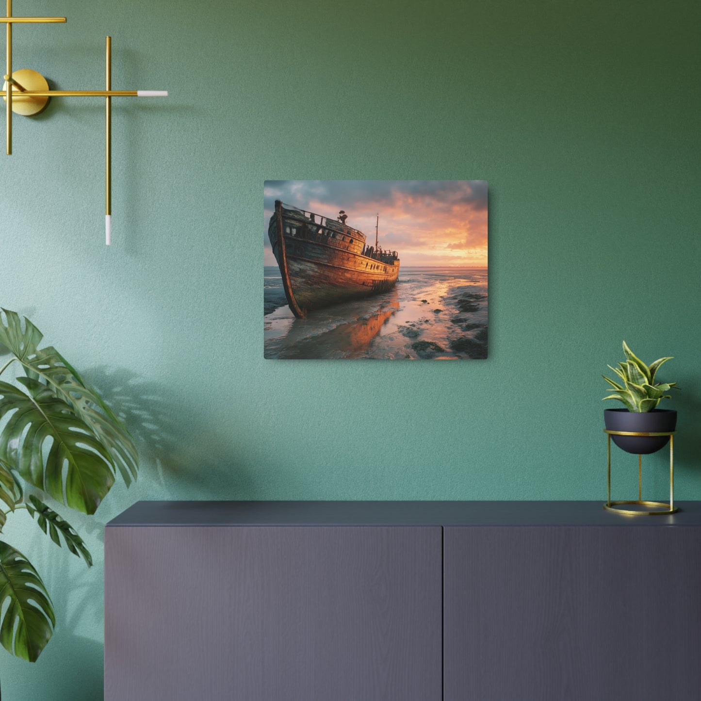 Nautical Pirate Ship Metal Wall Art - Marine Themed Decor for your Home