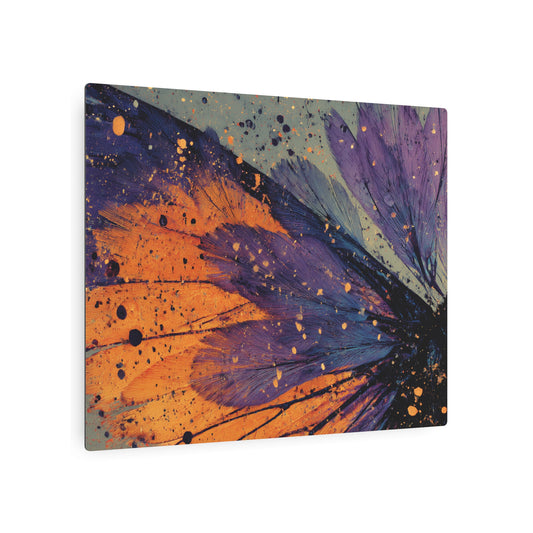 Vibrant Abstract Butterfly Metal Wall Art in Malevich Style – Dazzling - Metal Wall Art Print