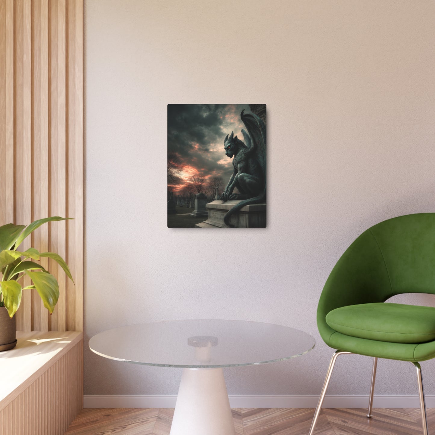 Aaron Griffin Inspired Gothic Gargoyle Metal Wall Art