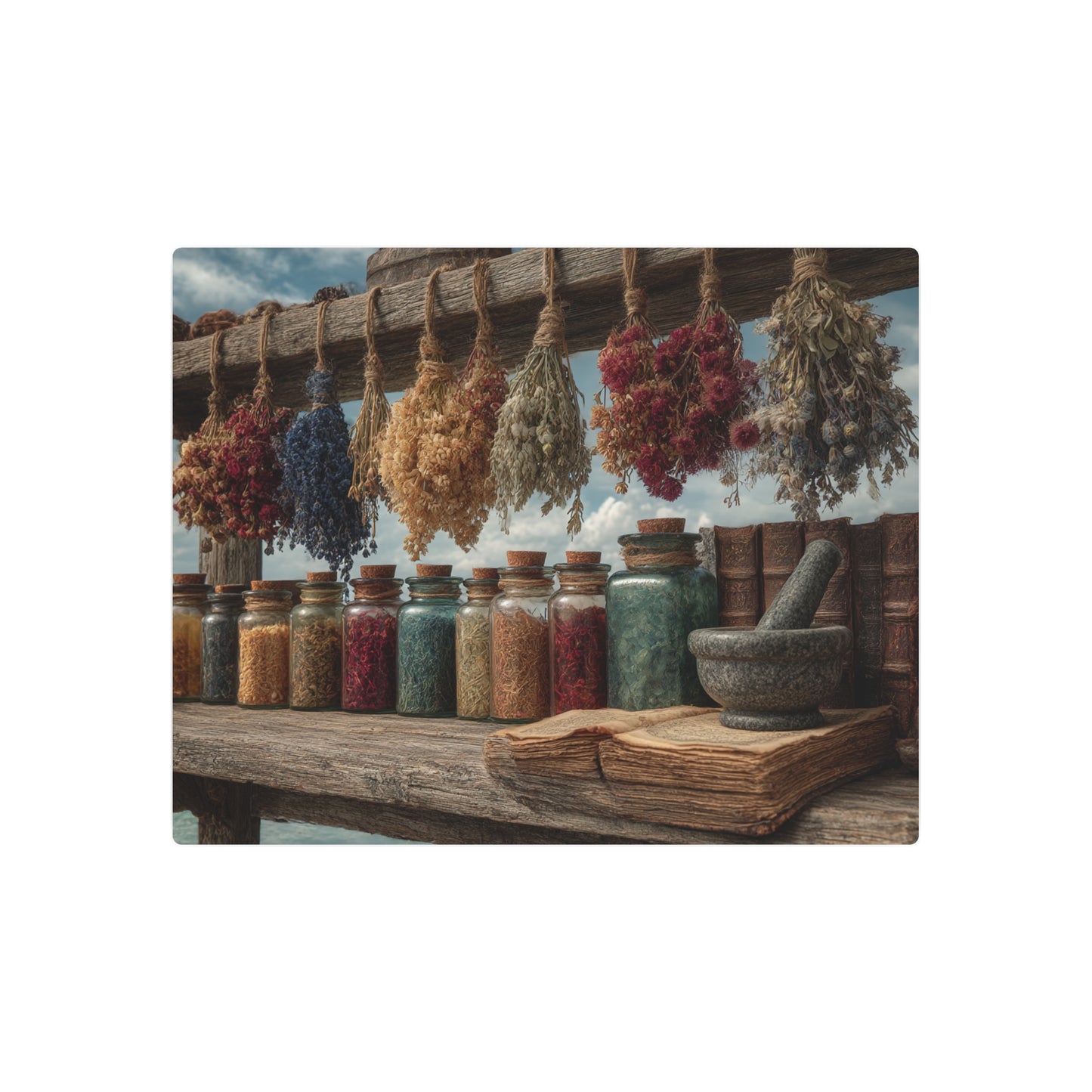 Rustic Still Life Photography-Themed Metal Wall Sign Art