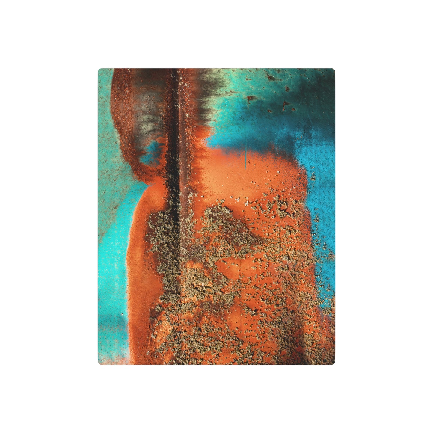 Rustikum - Wild Haired Rust Portrait - Unique 16x20 Metal Print by Asia Popinska - Metal Wall Art Print