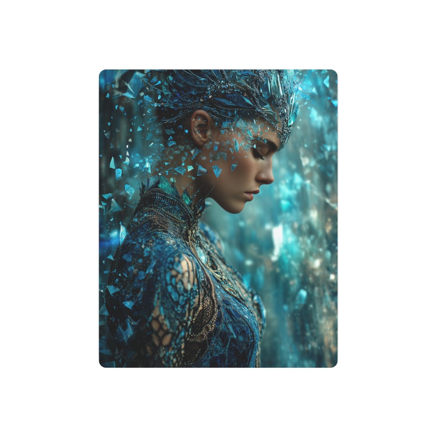 Galactic Royalty Wall Art: 8K Photorealistic Metal Wall Art Sign - Metal Wall Art Print