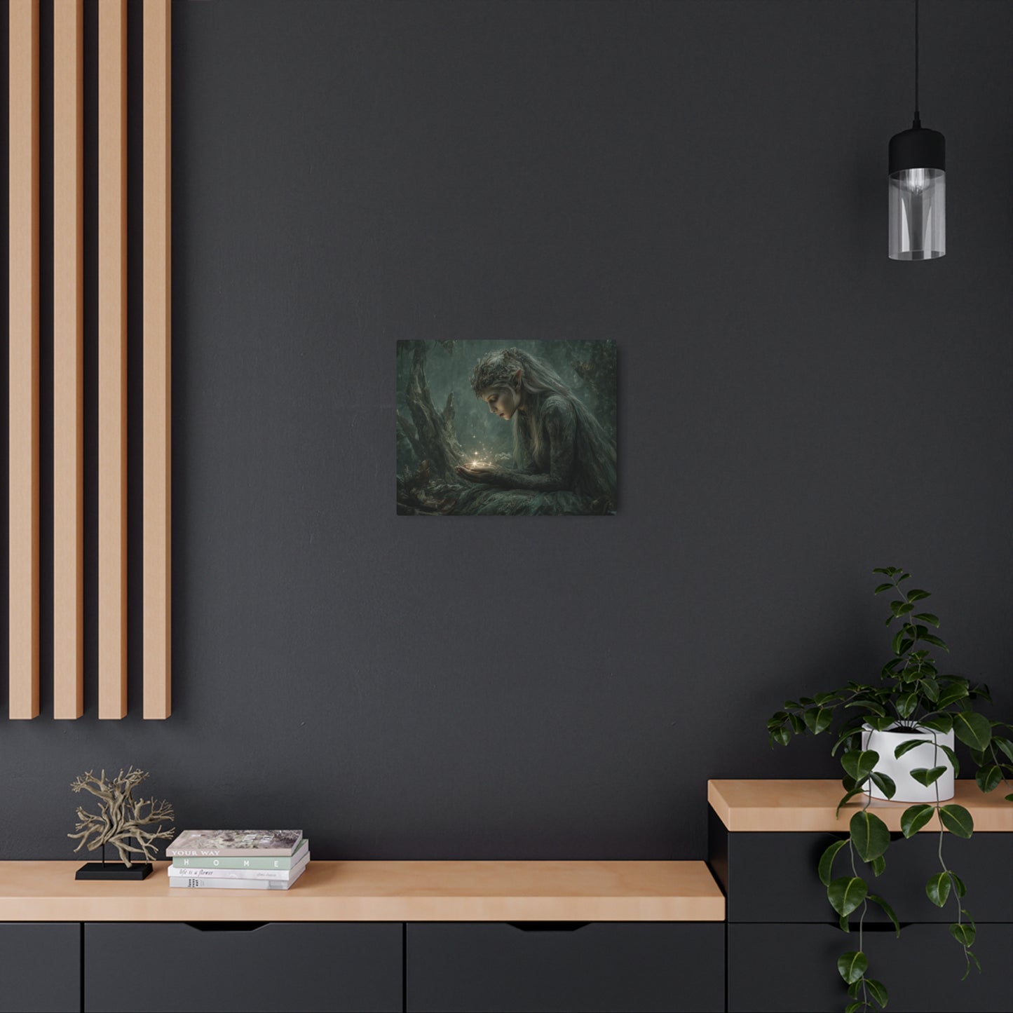 Mystical Forest Elf Metal Wall Art – Enchanting Home Decor Element
