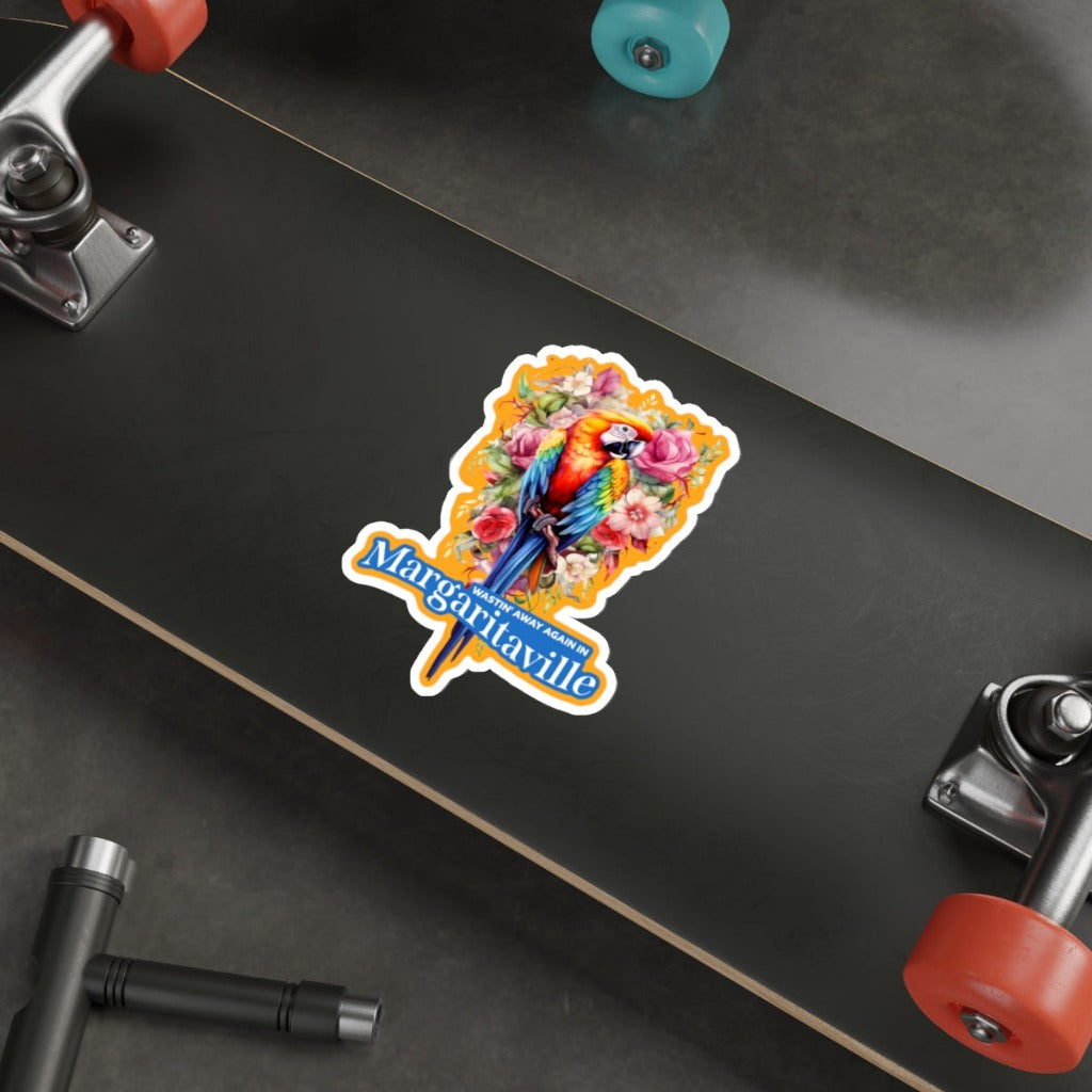 Jimmy Buffett Sticker Decal | Wastin' Away in Margaritaville