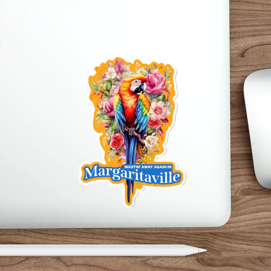 Jimmy Buffett Sticker Decal | Wastin' Away in Margaritaville