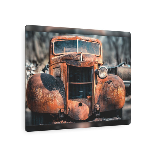 Rustic Vintage Car Metal Wall Art | Classic Auto Relic Décor - Metal Wall Art Print