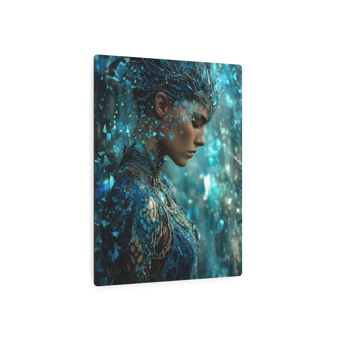 Galactic Royalty Wall Art: 8K Photorealistic Metal Wall Art Sign