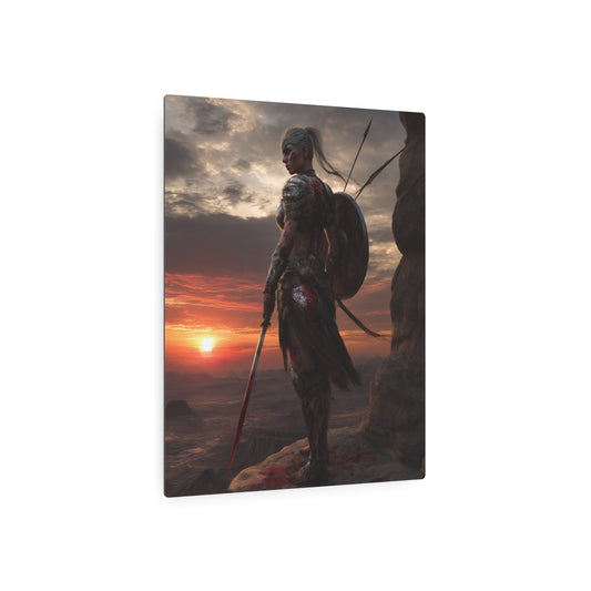 Enchanting Wizard Metal Wall Art - White-bearded, Hooded, Magical Déco - Metal Wall Art Print