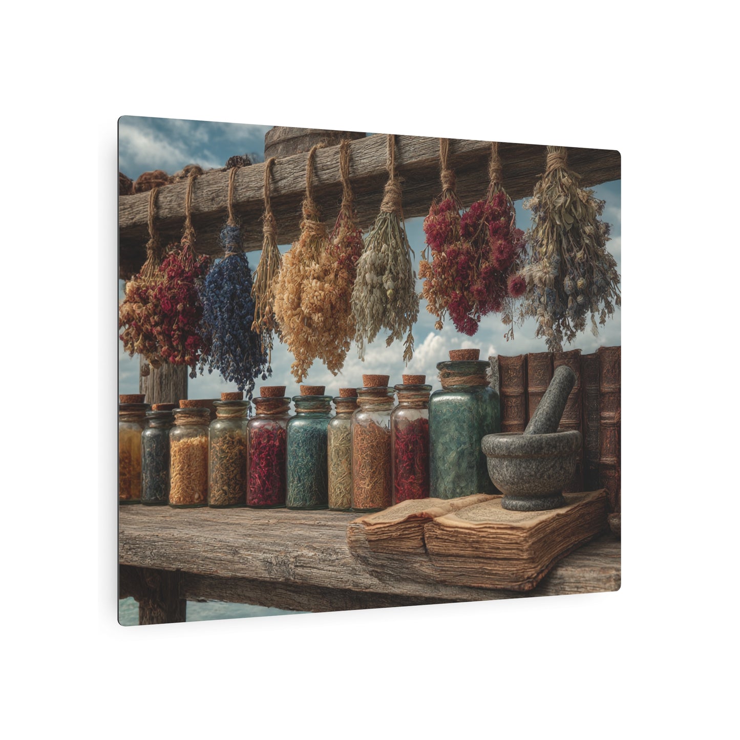 Rustic Still Life Photography-Themed Metal Wall Sign Art