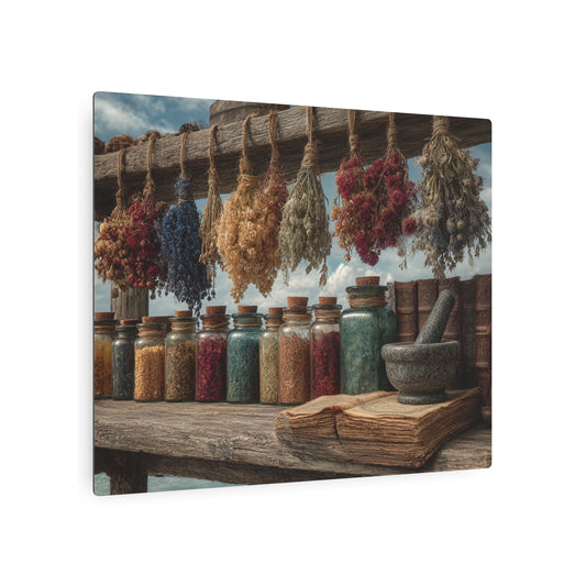 Rustic Still Life Photography-Themed Metal Wall Sign Art - Metal Wall Art Print