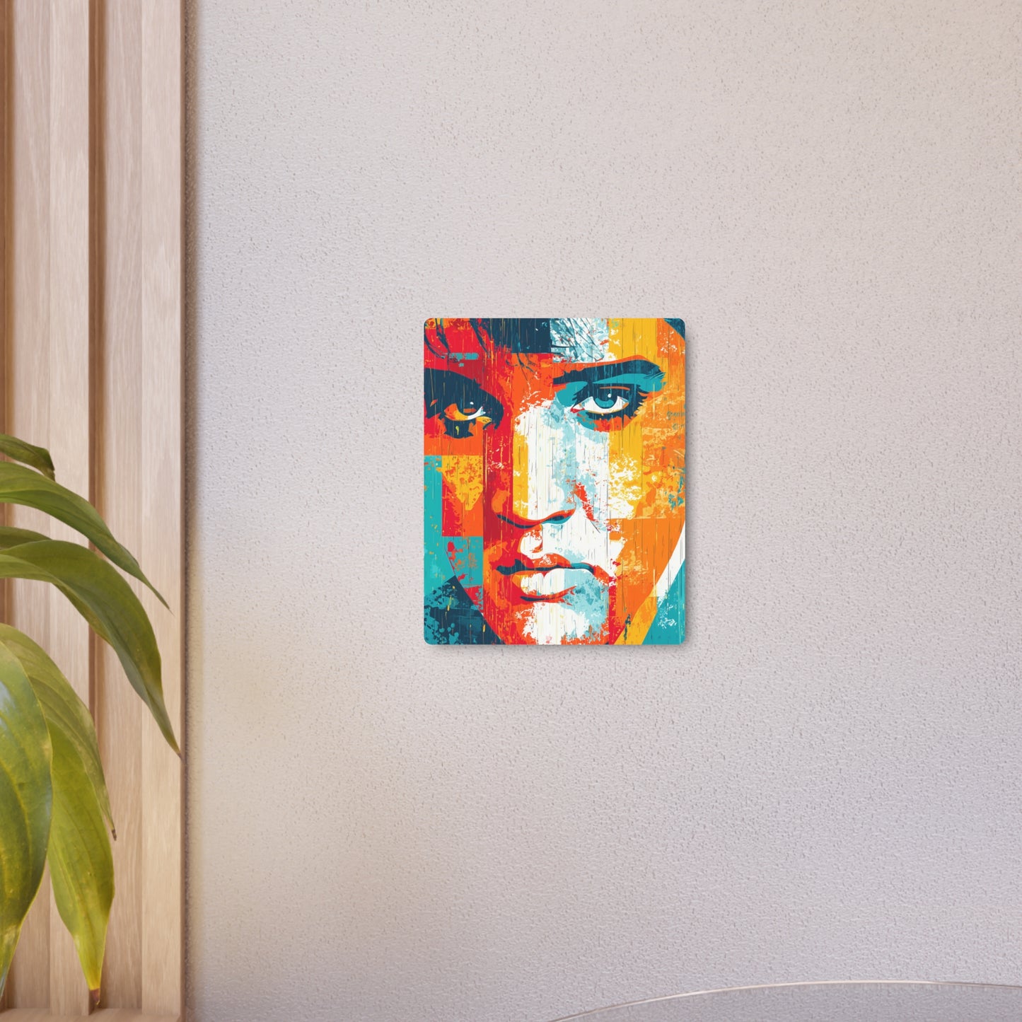 Trendy Pop Art Elvis Presley Metal Wall Art – Colorful, Expressive & Artistic