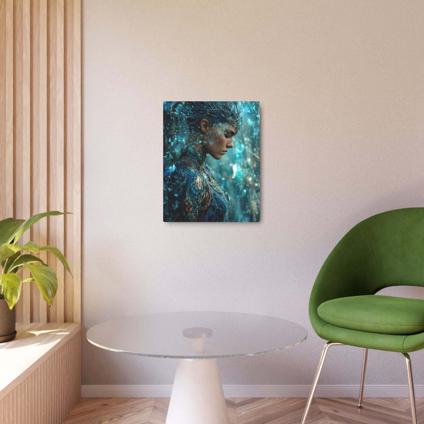 Galactic Royalty Wall Art: 8K Photorealistic Metal Wall Art Sign