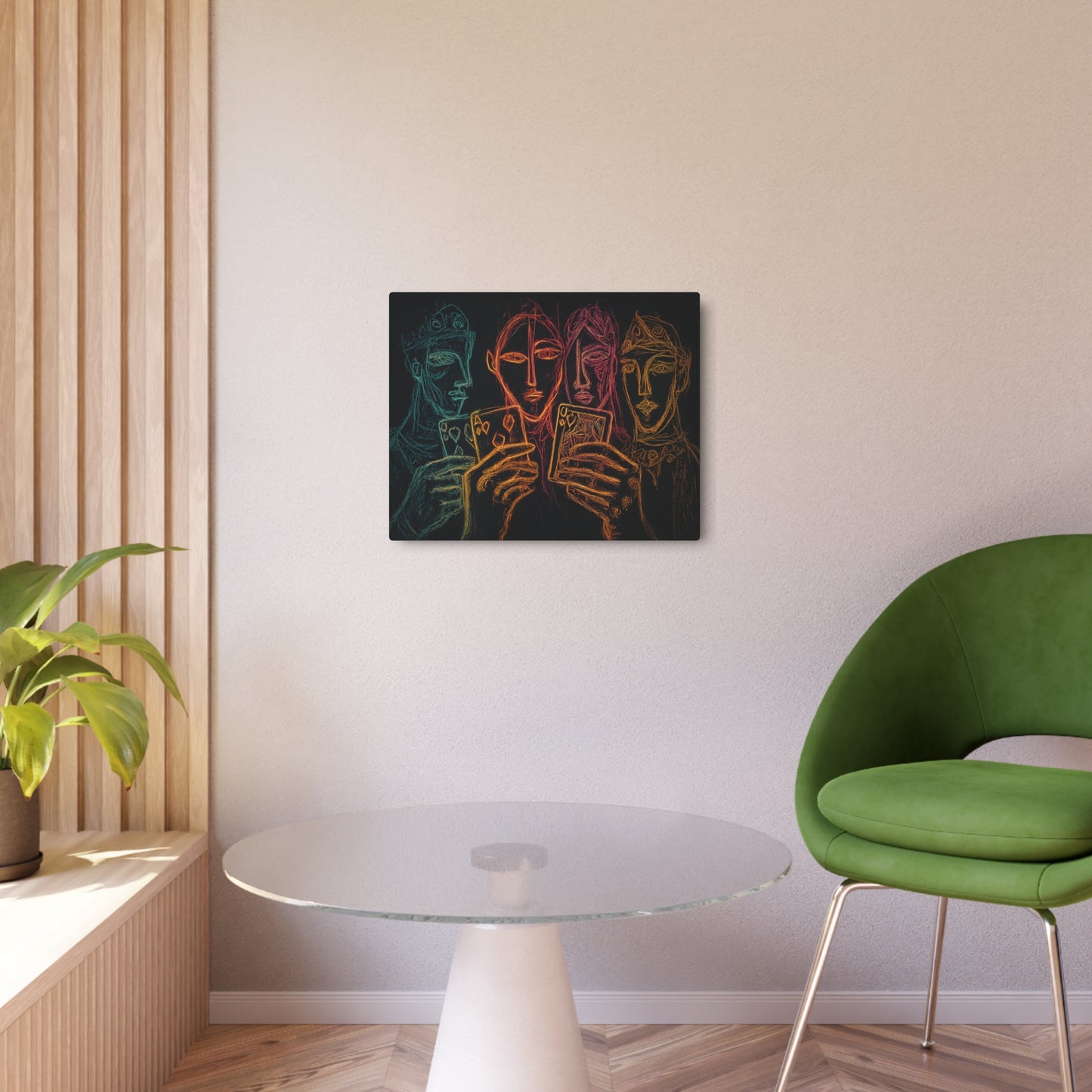 Exquisite Pablo Picasso Sketch Art Metal Wall Print for Game Nights