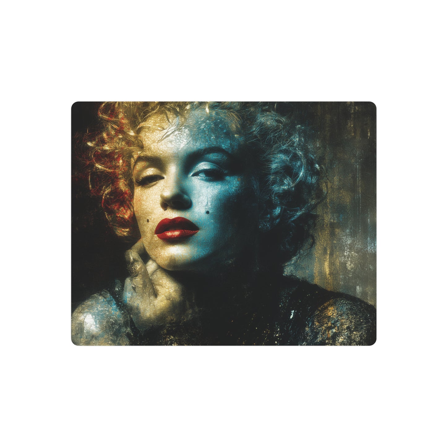 Marylyn Monroe Dutch Angle Pop Art Metal Wall Art Sign - Kodak Ektachro Artwork - Metal Wall Art Print