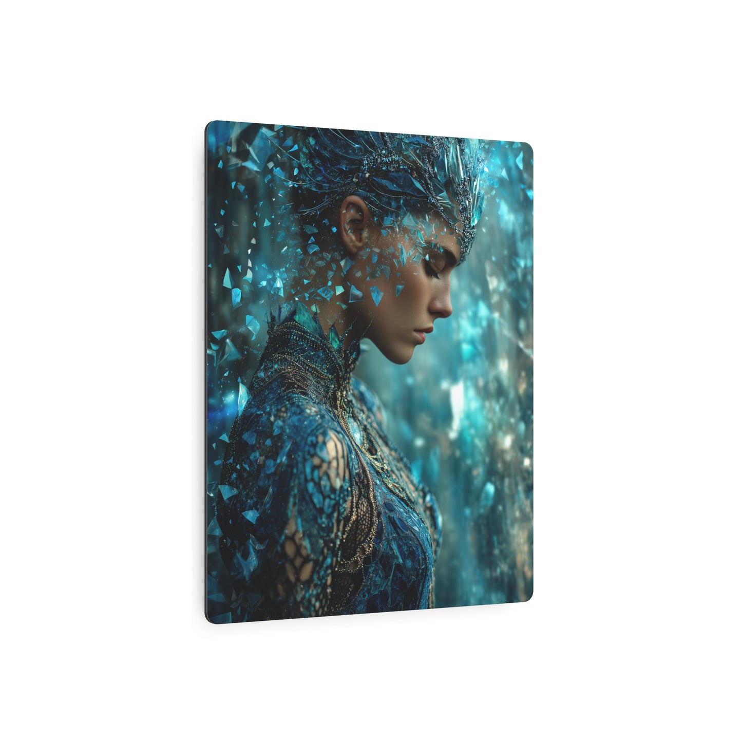 Galactic Royalty Wall Art: 8K Photorealistic Metal Wall Art Sign