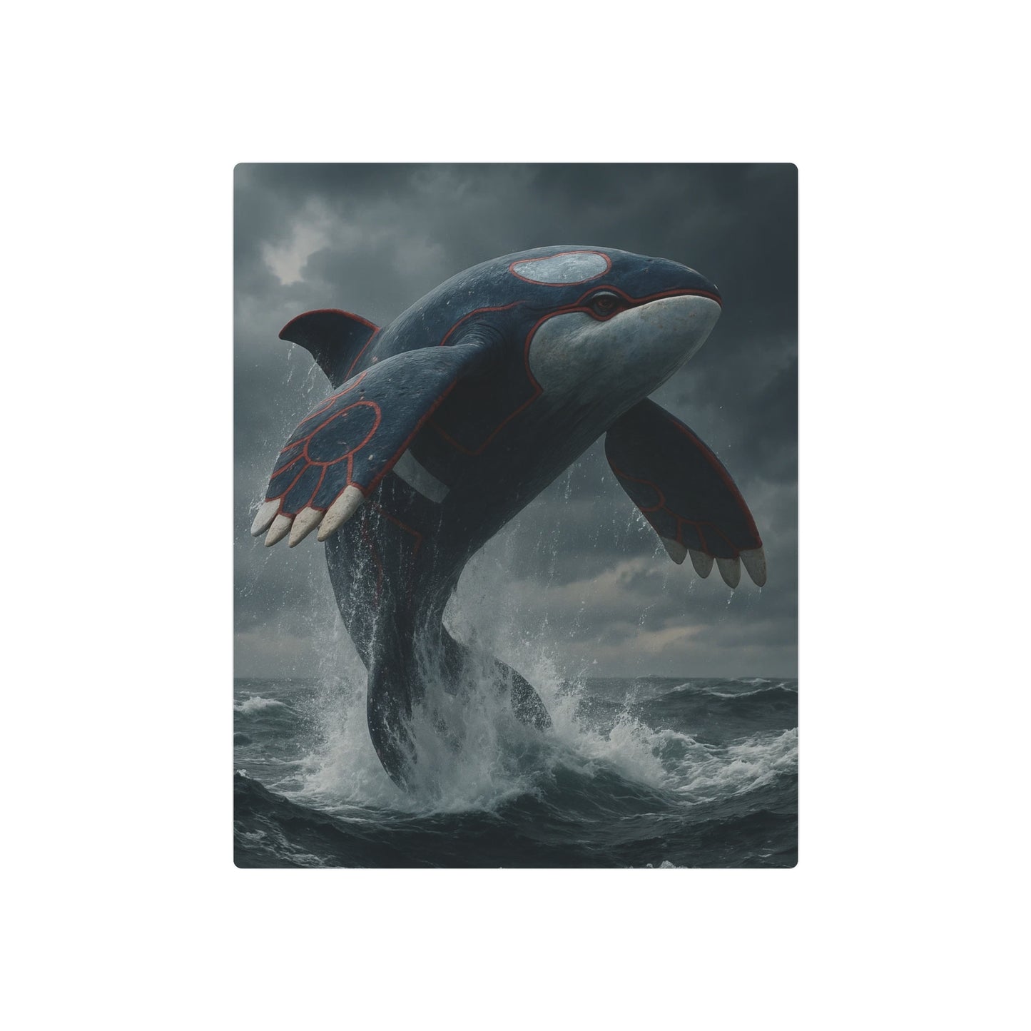 Spectacular Kyogre Pokemon Metal Wall Art | Legendary Water Theme Décor