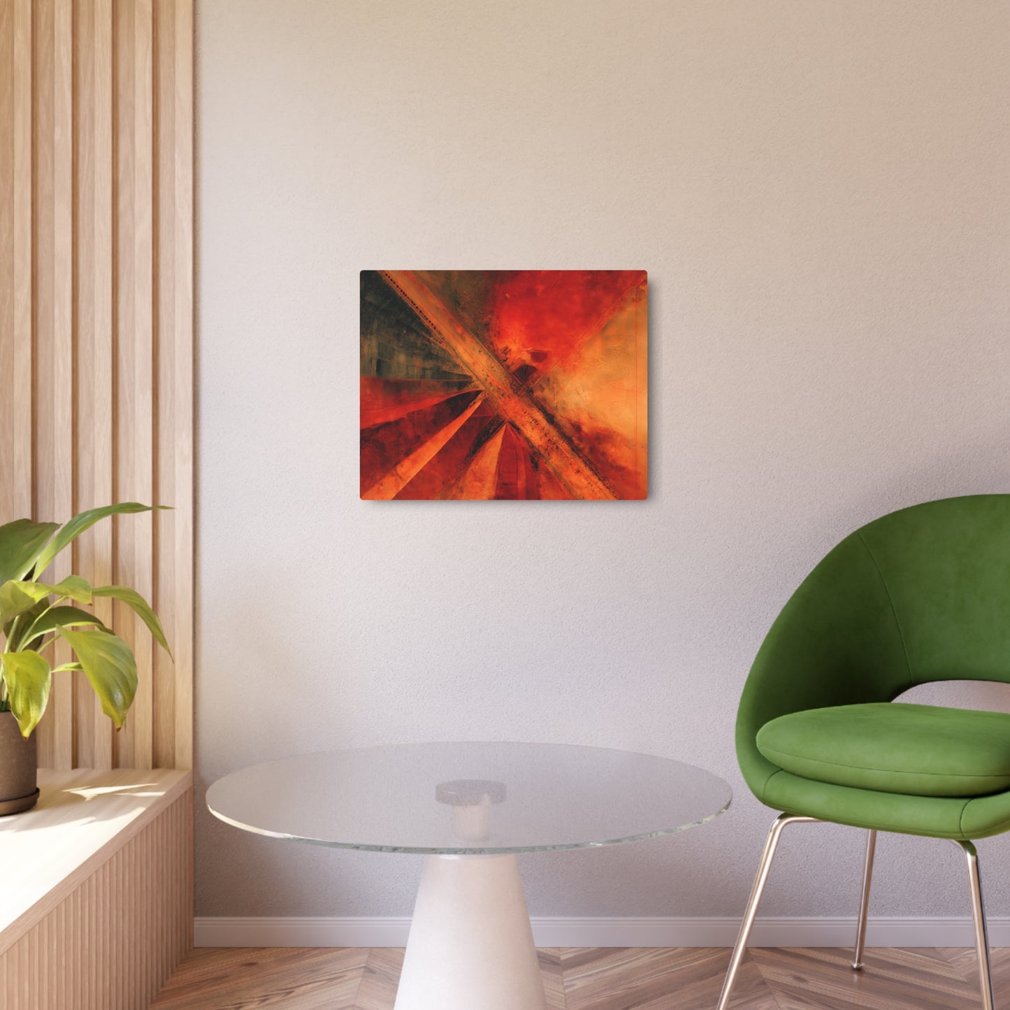Mark Rothko Abstract Bird Metal Wall Art – Elegant Architectural Decor