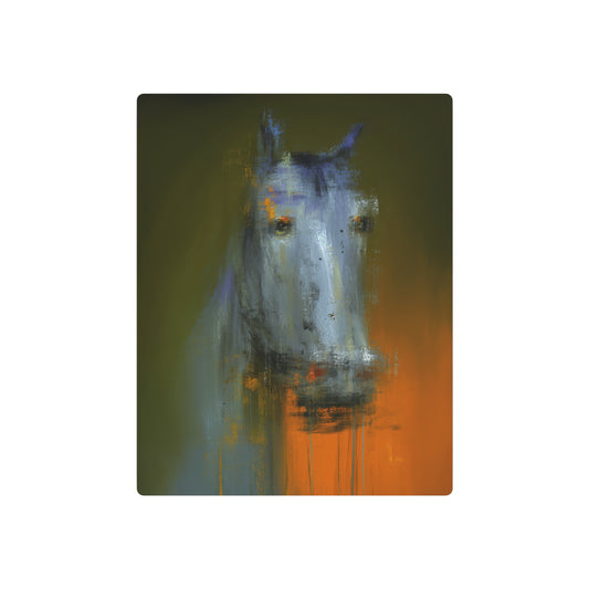 Vibrant Abstract Horse Splatter Metal Wall Art Sign - Metal Wall Art Print