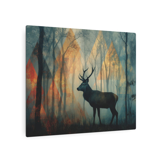 Kazimir Malevich Abstract Art Metal Print Solitary Stag Geometric Wall Art - Metal Wall Art Print