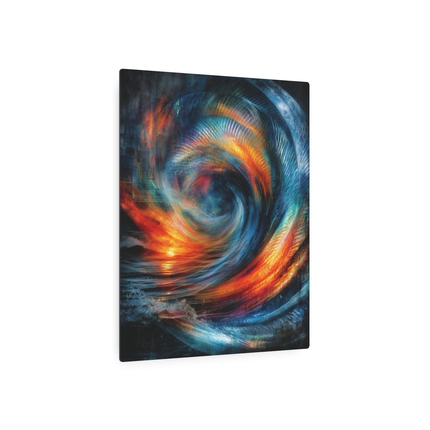 Joan Mira Nautical Marine Wall Art - Abstract Ocean Wave Metal Decor