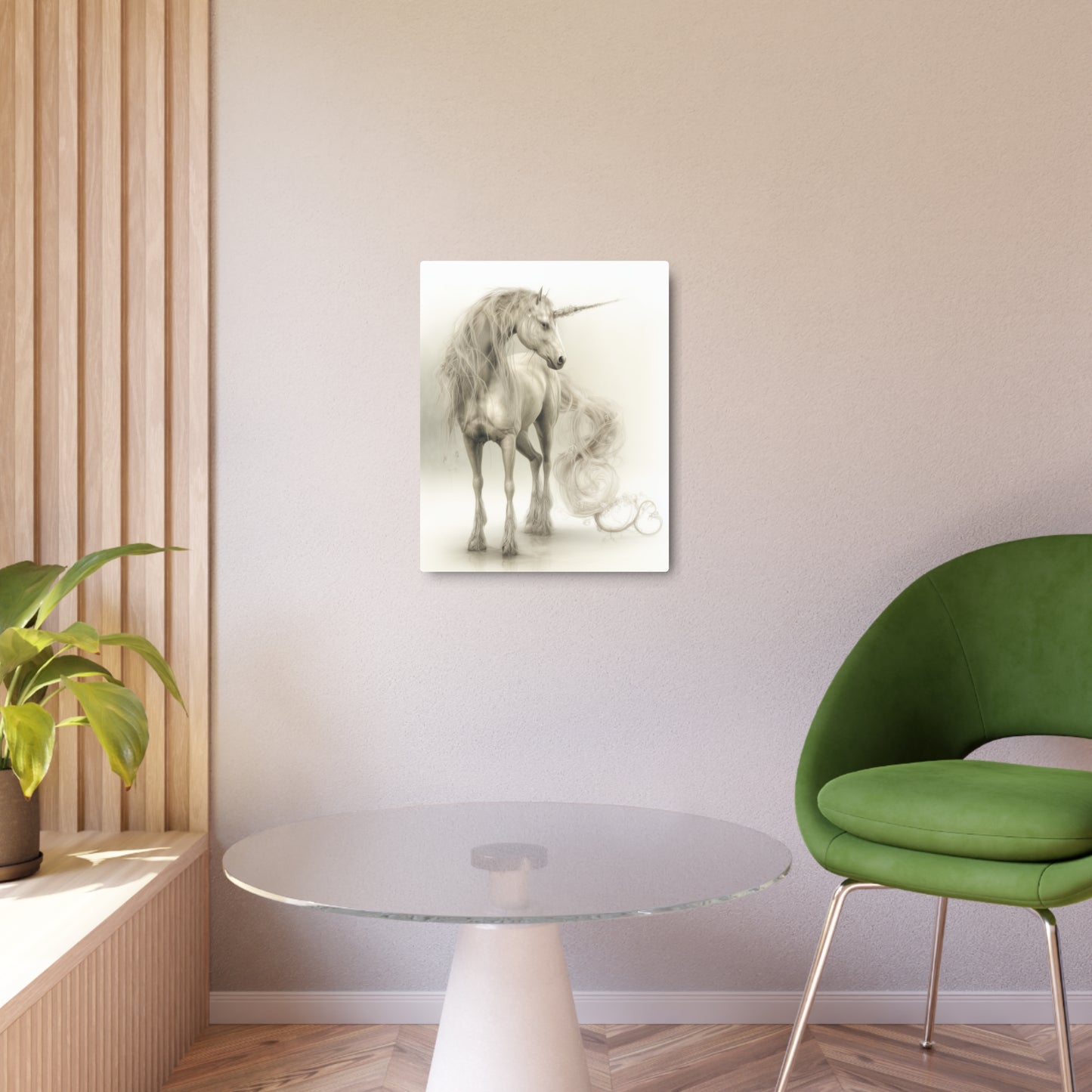 "Enchanting Unicorn Full-length Metal Wall Art Sign for Fantasy Decor"