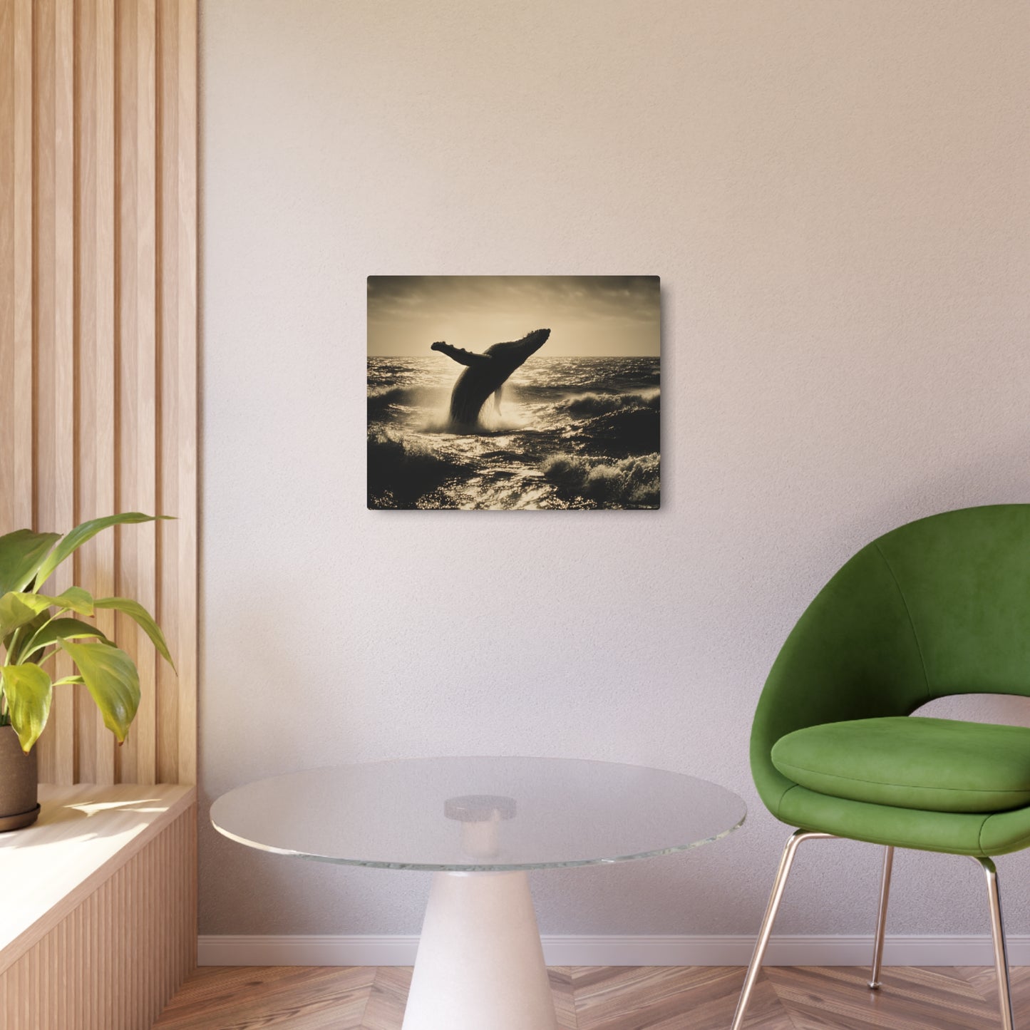 Humpback Whale Metal Wall Art - Nautical Home Decor for Sea Lovers
