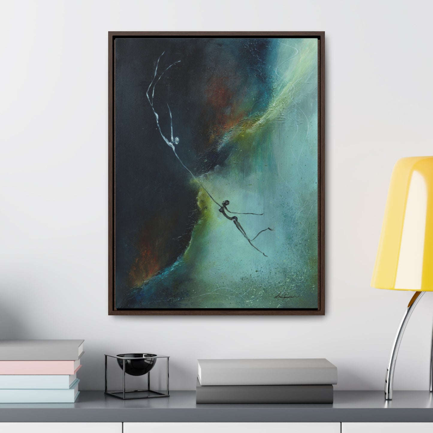 Connection Through Exploration - Reproduction of an Original Gallery Wrapped Canvas Print, Asia Popinska
