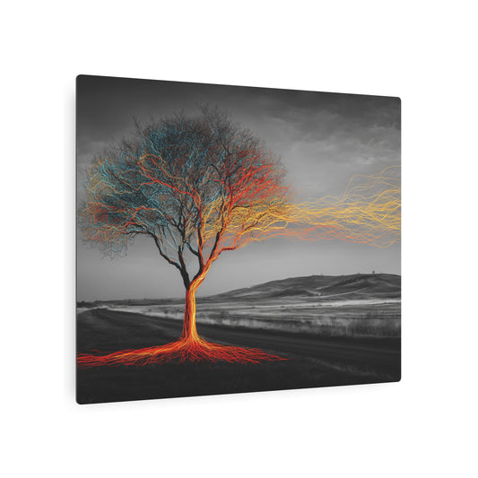 LED Illuminated Metal Wall Art Print: Side Profile View Fomapan - Metal Wall Art Print