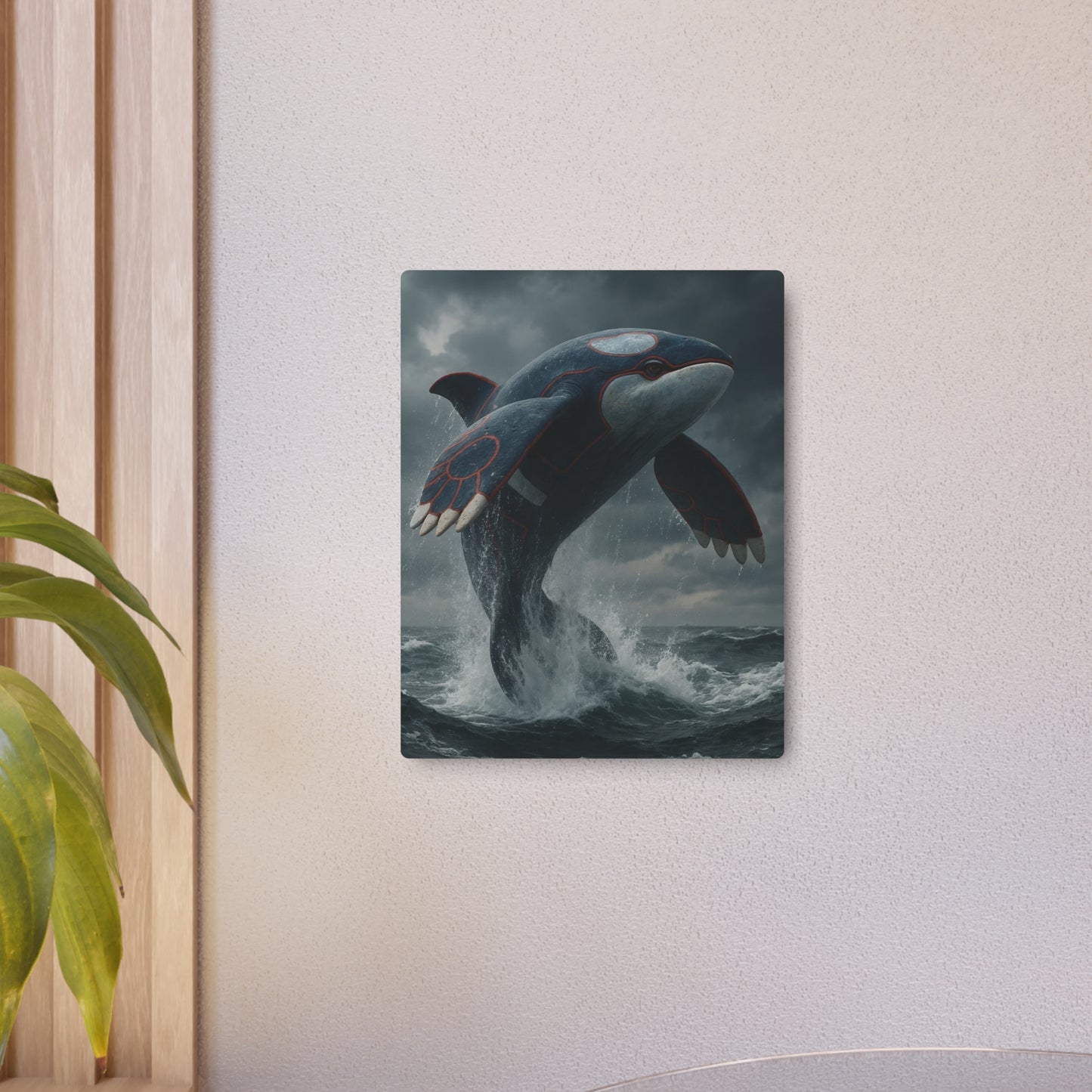 Spectacular Kyogre Pokemon Metal Wall Art | Legendary Water Theme Décor