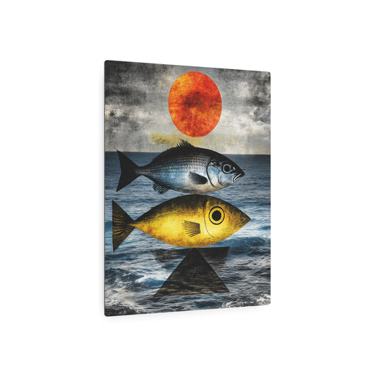 Joan Mira Style Wall Art - Nautical Marine Metal Décor - Metal Wall Art Print