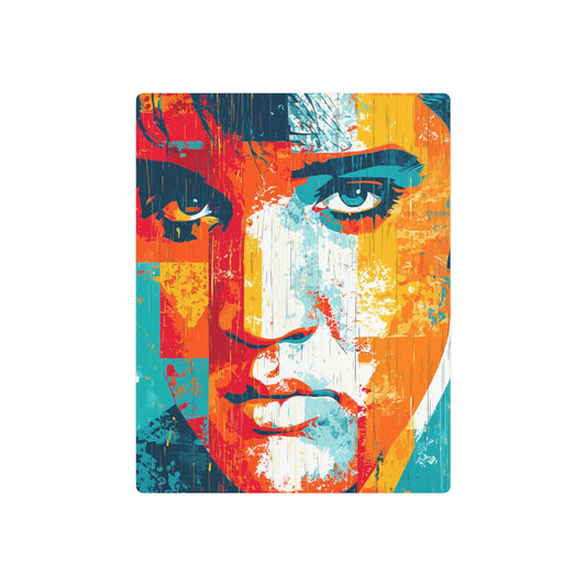 Trendy Pop Art Elvis Presley Metal Wall Art – Colorful, Expressive & Artistic - Metal Wall Art Print