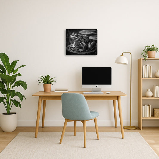 Steampunk Wildlife Metal Wall Art Sign - High Angle Illustration - Metal Wall Art Print