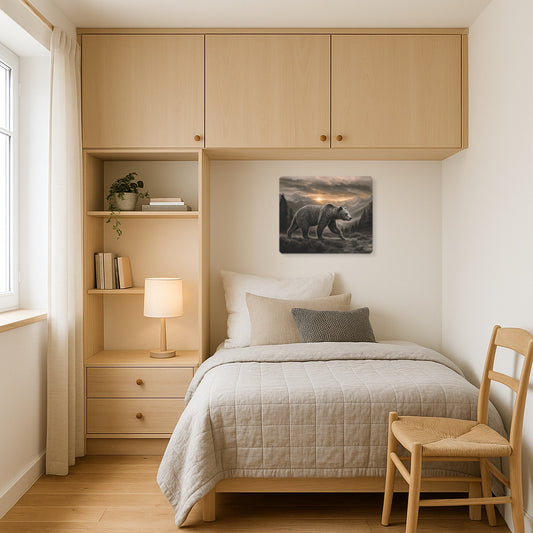 Sunrise Low: Steampunk Wildlife Metal Wall Art Sign - Metal Wall Art Print