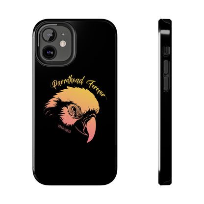 Jimmy Buffett Tribute iPhone Case - Parrot with Teardrop for Parrotheads gift Jimmy Buffett tribute rip margaritaville phone case