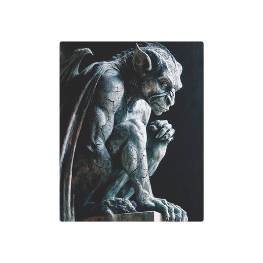 Gothic Gargoyle Salvador Dali Inspired Metal Wall Art Sign - Metal Wall Art Print