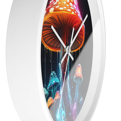 Neon Mushroom Wall Clock Incredible Vibrant Design and Colors, Awesome  Clock for any Dorm Room, College Gift, Neon Decor, Unique Clock
