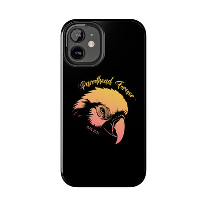 Jimmy Buffett Tribute iPhone Case - Parrot with Teardrop for Parrotheads gift Jimmy Buffett tribute rip margaritaville phone case