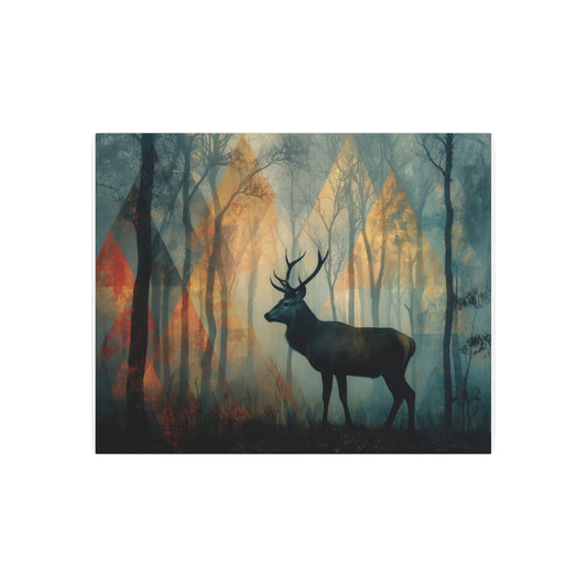 Kazimir Malevich Abstract Art Metal Print Solitary Stag Geometric Wall Art