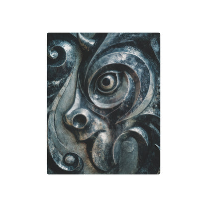 Joan Miró Inspired Metal Wall Art, Gothic Gargoyle Abstract Design - Metal Wall Art Print