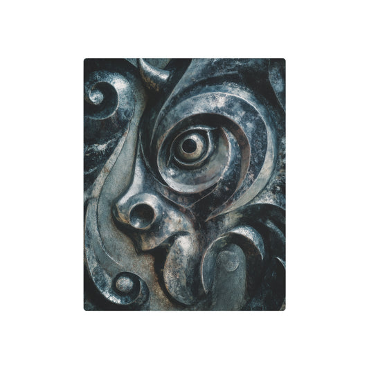 Joan Miró Inspired Metal Wall Art, Gothic Gargoyle Abstract Design - Metal Wall Art Print
