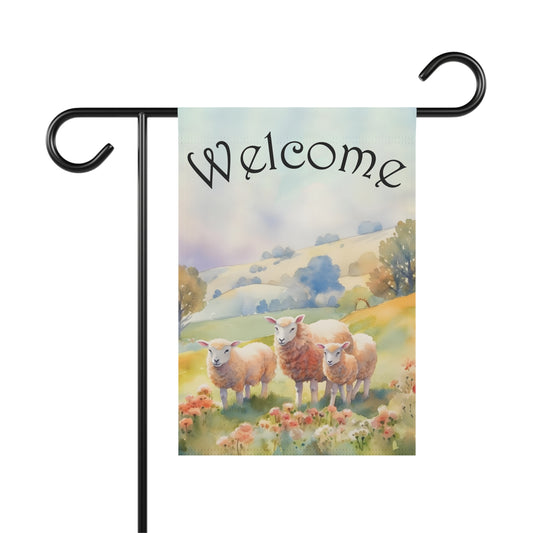 Sheep Garden & House Banner - Vibrant and Charming Decor