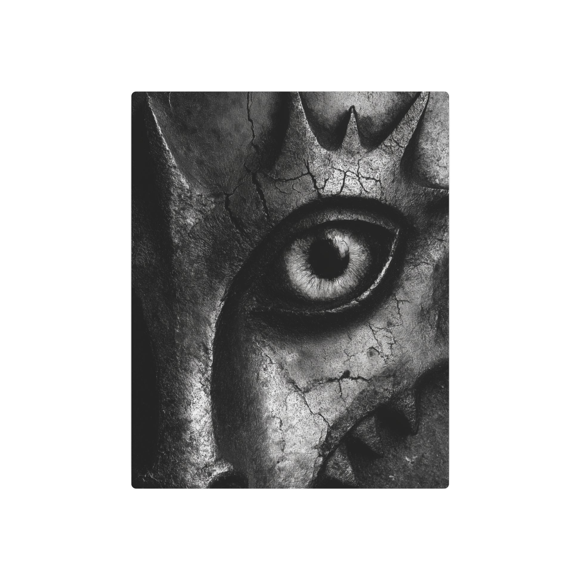 Stunning Gothic Gargoyle Wall Art in Joan Miró Abstract Metal Sign - Metal Wall Art Print