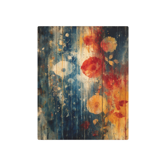 Jasper Johns Style Encaustic Painting Metal Wall Art Print