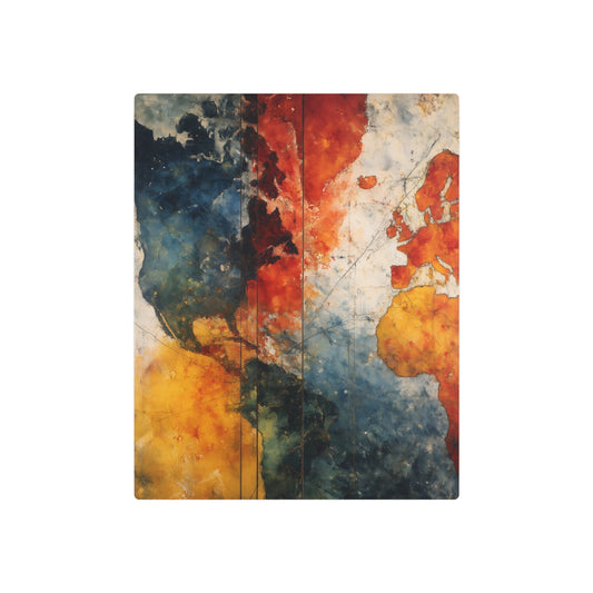 Jasper Johns-Inspired Encaustic Painting Art Print Metal Wall Decor