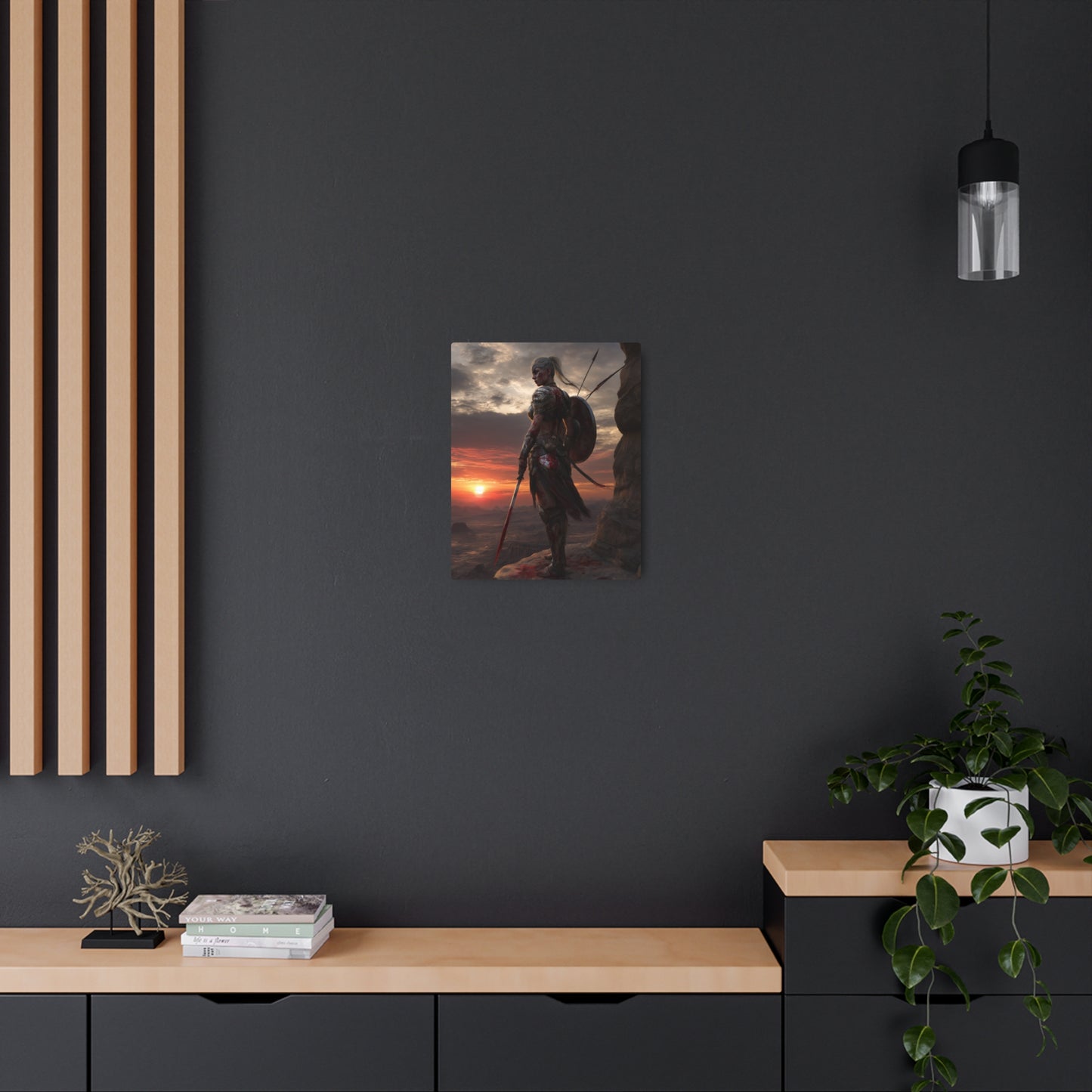 Enchanting Wizard Metal Wall Art - White-bearded, Hooded, Magical Déco