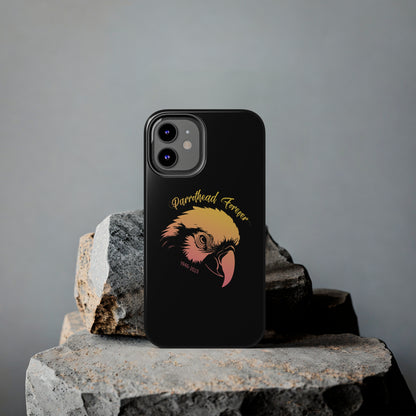 Jimmy Buffett Tribute iPhone Case - Parrot with Teardrop for Parrotheads gift Jimmy Buffett tribute rip margaritaville phone case