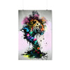 Abstract Tiger Painting Watercolor into a Beautiful Tree Poster