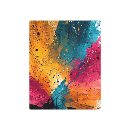 Dynamic Colorful Speckled Abstract Metal Wall Art Decor - Metal Wall Art Print