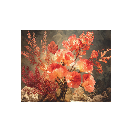 Georgia O'Keeffe-Inspired Wall Art Metal Sign: Beautiful Watercolor Color - Metal Wall Art Print