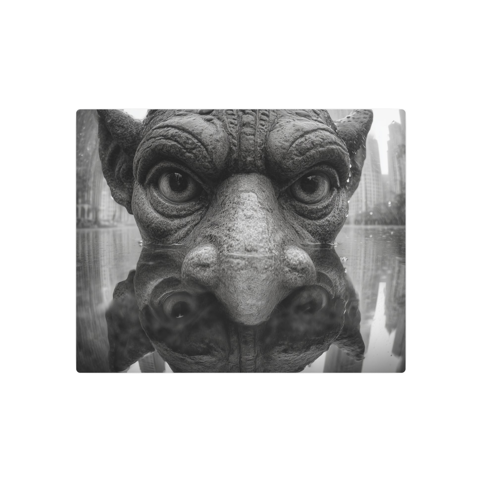 Picasso Inspired Gothic Gargoyle Metal Wall Art Décor Sign - Metal Wall Art Print